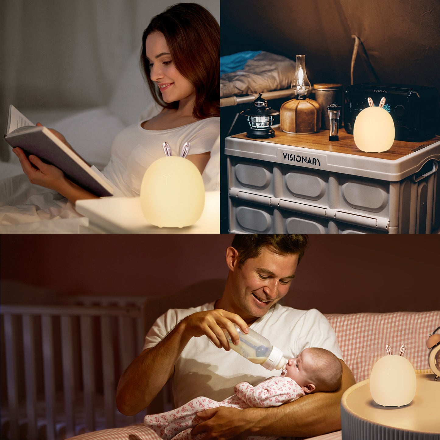 Baby Feeding, Adjustable, Creative, Rabbit, Elk Light, Silicone Light, Touch Light, Clap Light, Small Electric Light, Ambient Light, Night Light