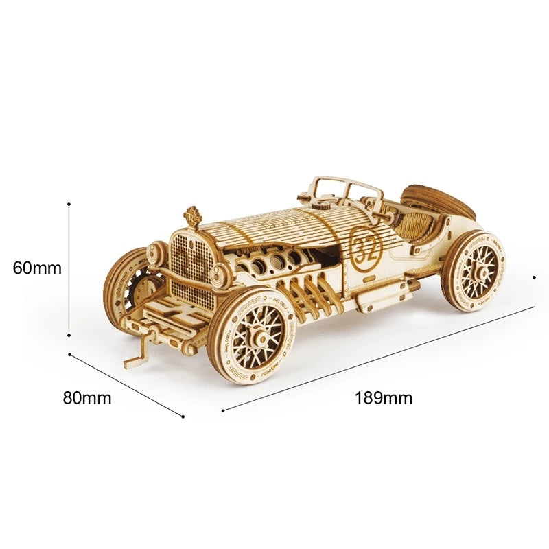 Car 3D Wooden Puzzle Game Assembly Racing Children's Toys