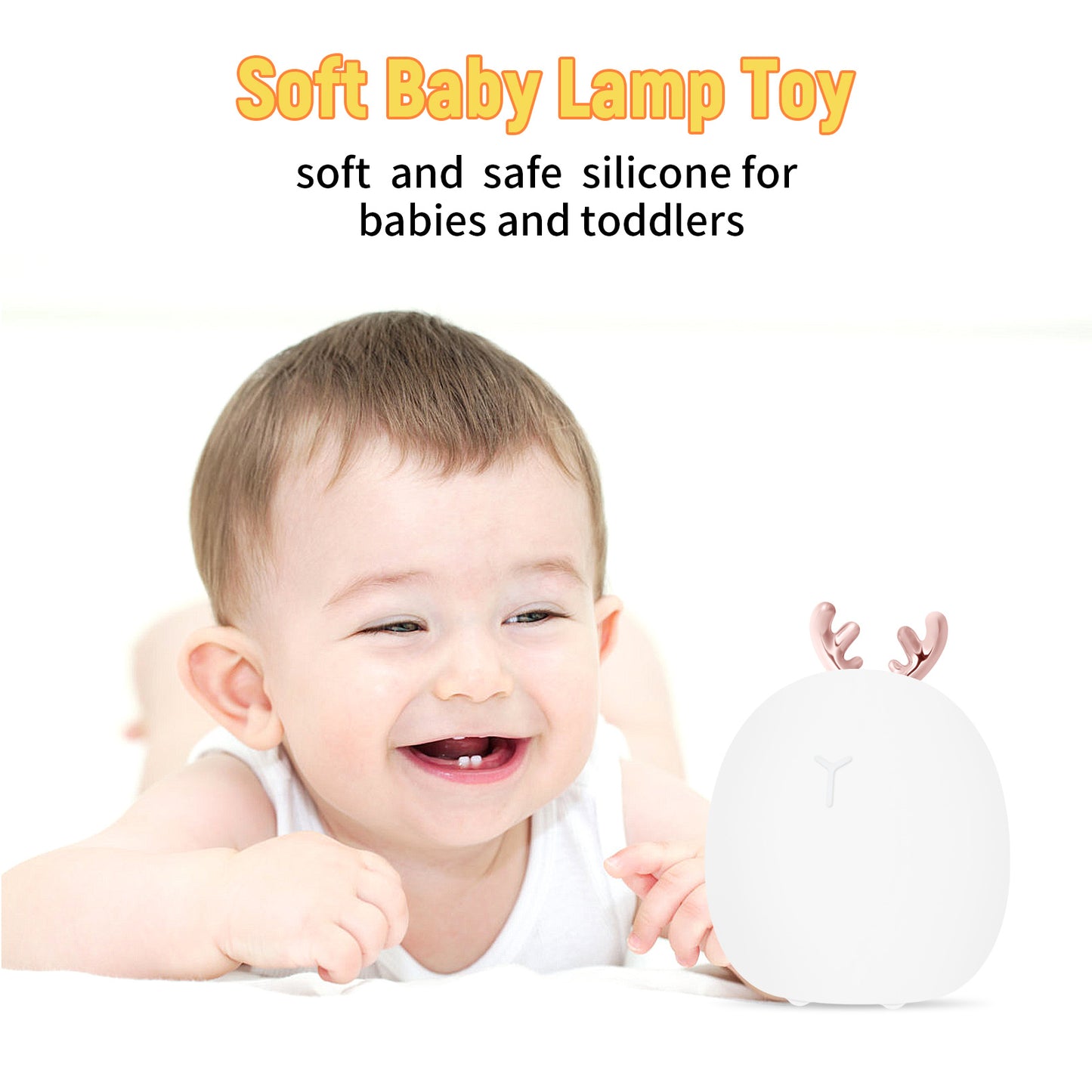 Baby Feeding, Adjustable, Creative, Rabbit, Elk Light, Silicone Light, Touch Light, Clap Light, Small Electric Light, Ambient Light, Night Light