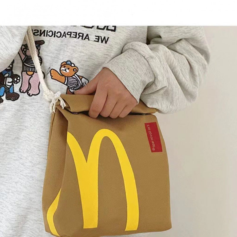 Cute Backpack For Men Women McDonald's Canvas Rucksacks Canvas School Bag Gift