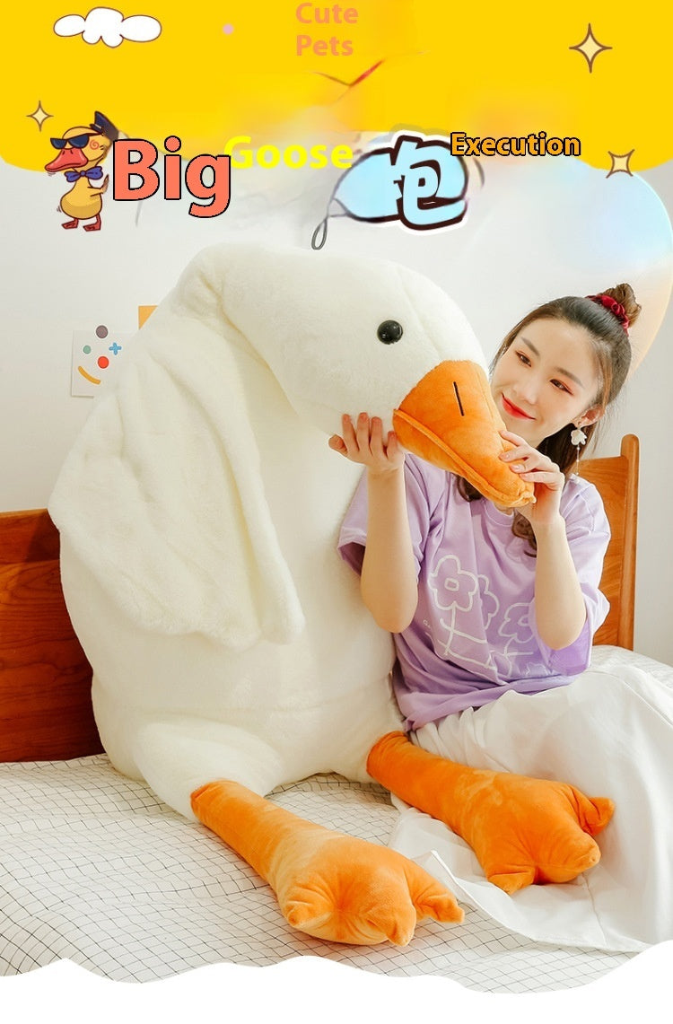 Cute Big White Geese Pillow Plush Toy