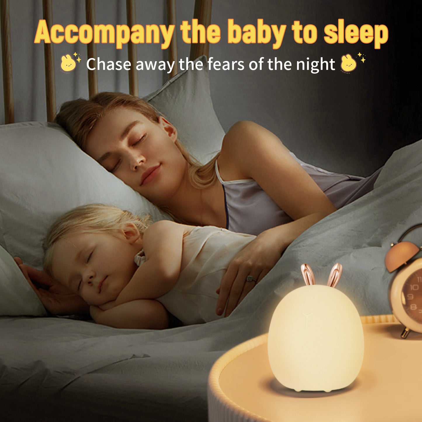 Baby Feeding, Adjustable, Creative, Rabbit, Elk Light, Silicone Light, Touch Light, Clap Light, Small Electric Light, Ambient Light, Night Light