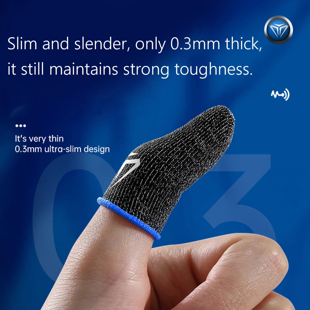 1/2 Pair Kitchen Finger Cover Gaming Finger Sleeve Breathable Fingertips For Mobile Games Touch Screen Finger Cots Cover Finger