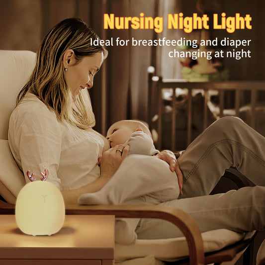 Baby Feeding, Adjustable, Creative, Rabbit, Elk Light, Silicone Light, Touch Light, Clap Light, Small Electric Light, Ambient Light, Night Light